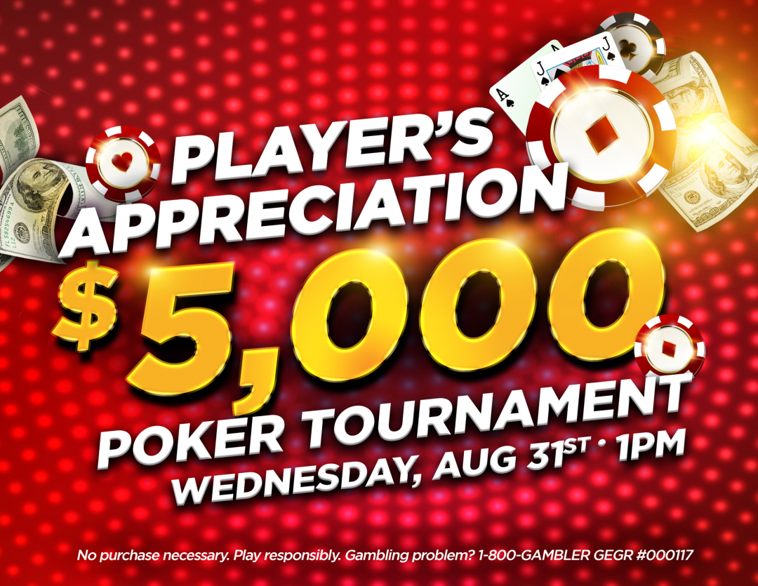 $5,000 Player Appreciation Poker Tournament