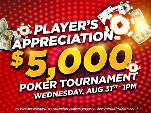 $5,000 Player Appreciation Poker Tournament