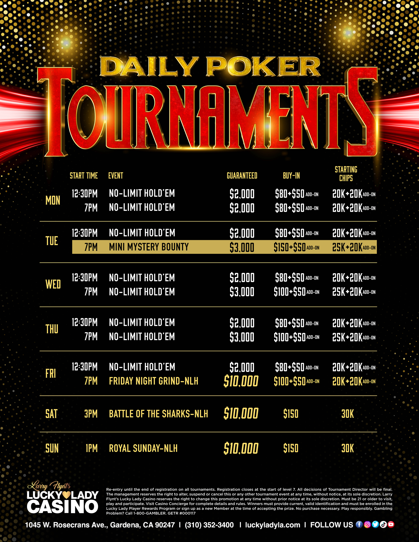 DailyTournamentsSchedule