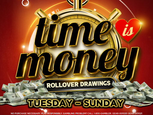 TIME IS MONEY ROLLOVER DRAWINGS